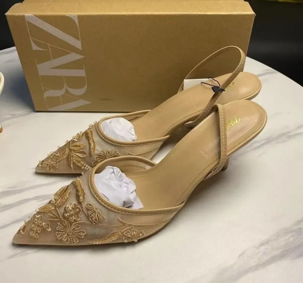 Zara payet beige (36)