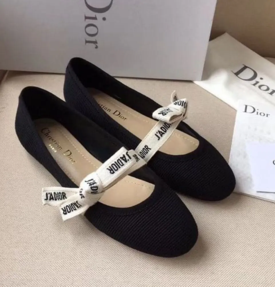 Dior black ballerie