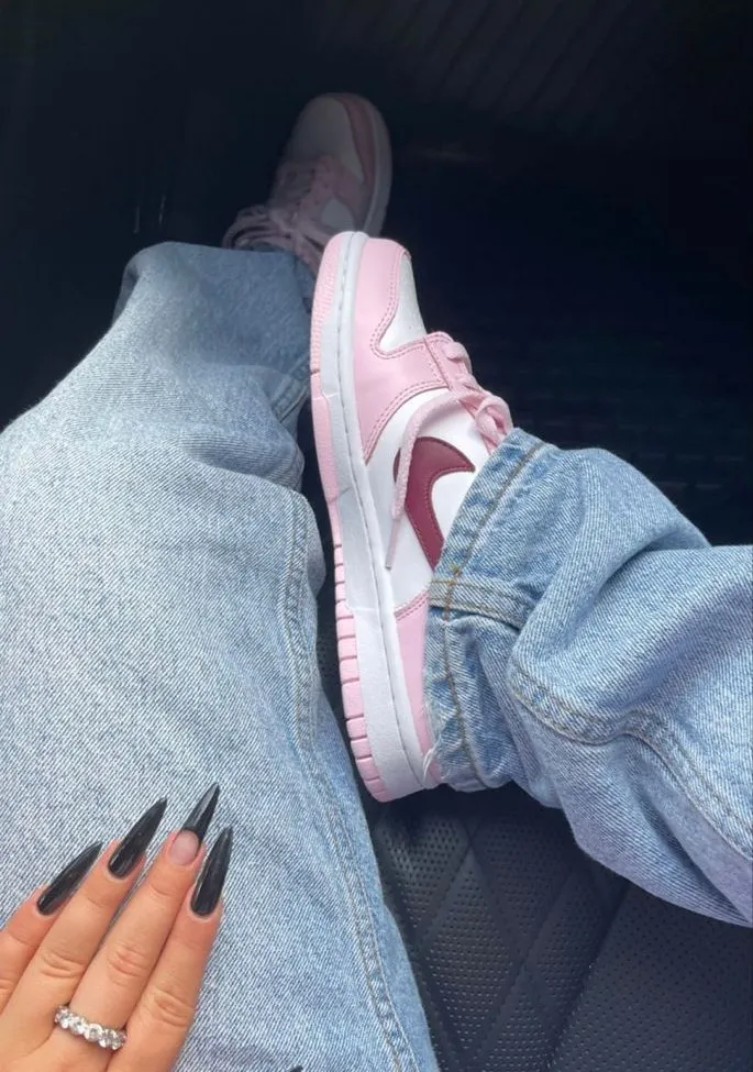 Nike dunk pink bordo