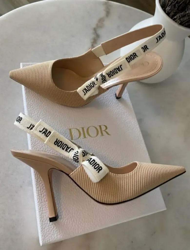 Dior heels 9cm beige