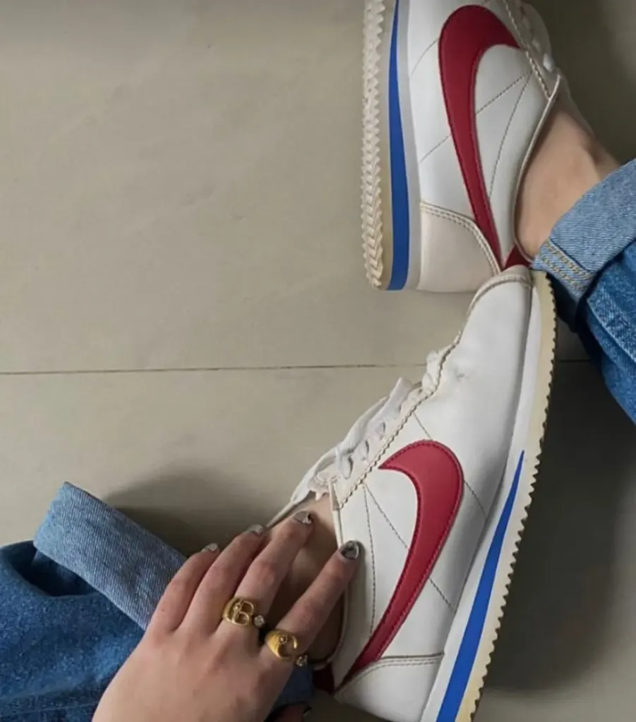 Nike cortez white and red  (36)