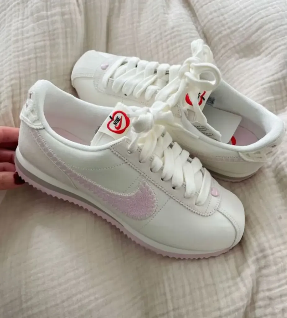 Nike cortez white and pink (36)