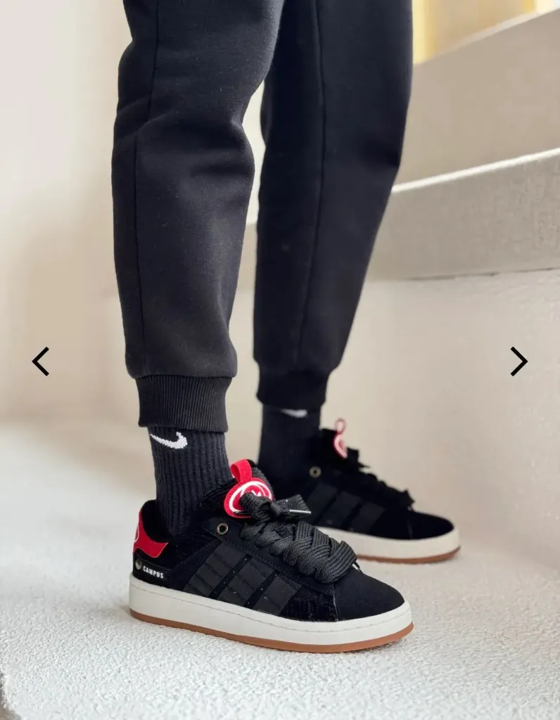 Adidas campus 1 black red