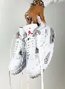 Jorden retro 4 white silver