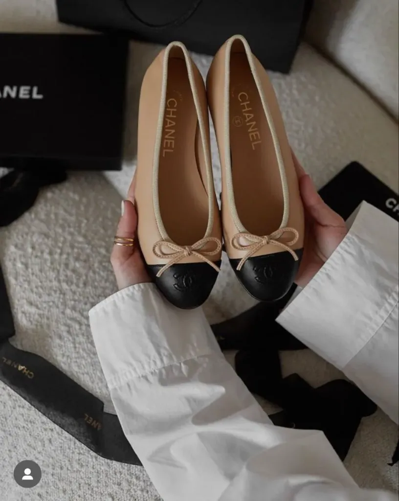 Chanel beige ballerie  (36)