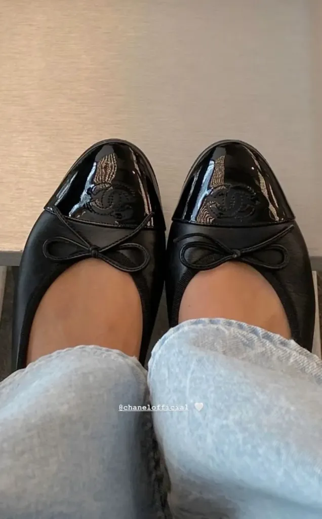 Chanel black ballerie 