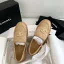 Chanel loafer beige
