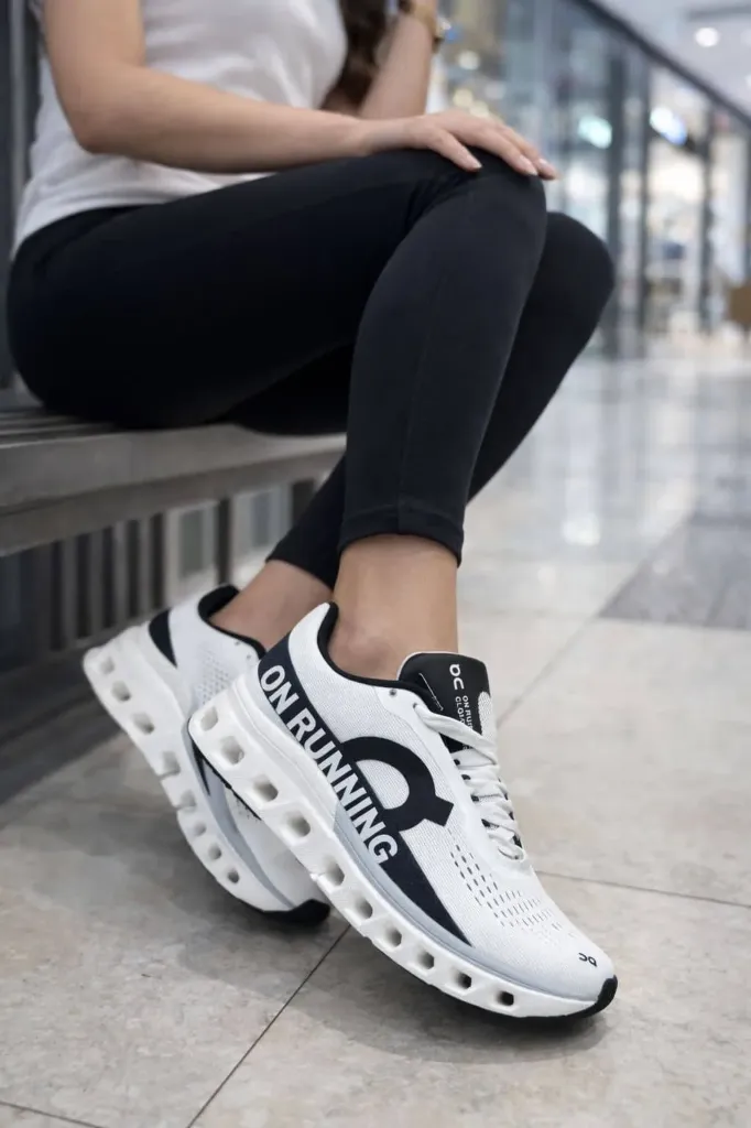 On cloud running white