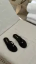 Chanel slipper black