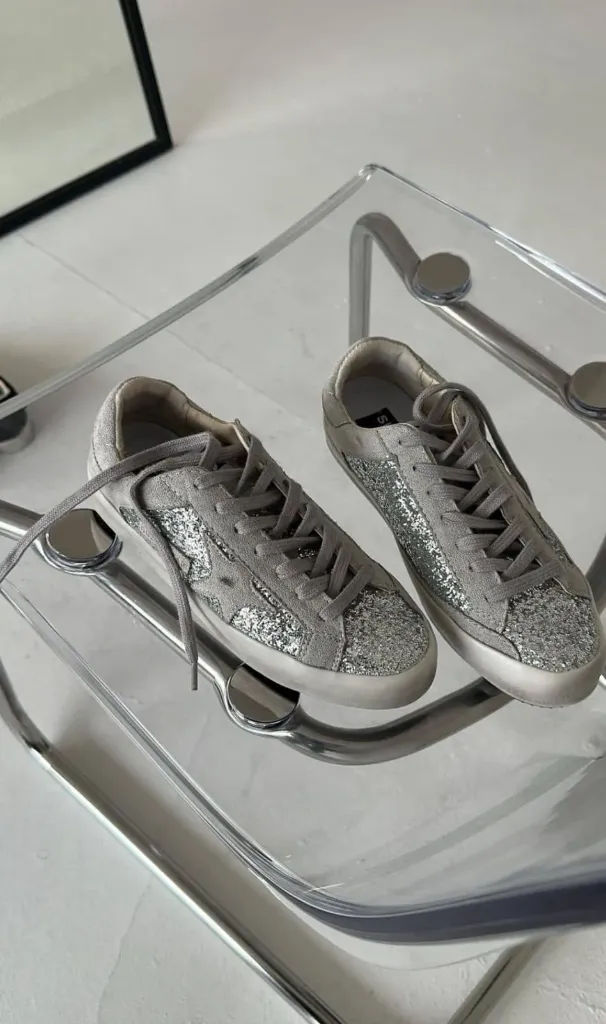 Golden goose payet silver