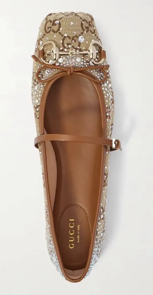 Gucci square payet brown