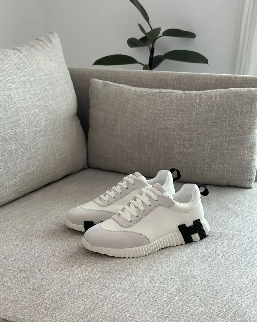 Hermes sneaker white black