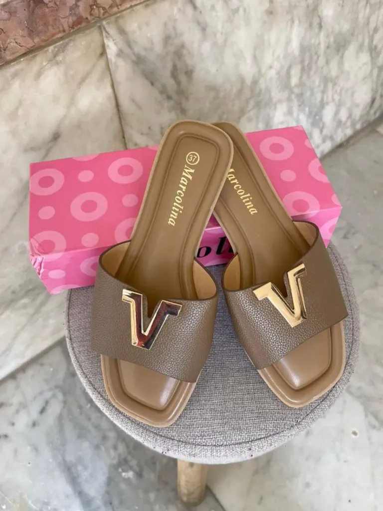 Marcolina slipper brown