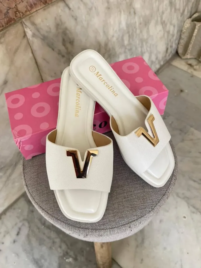 Marcolina slipper white (36)