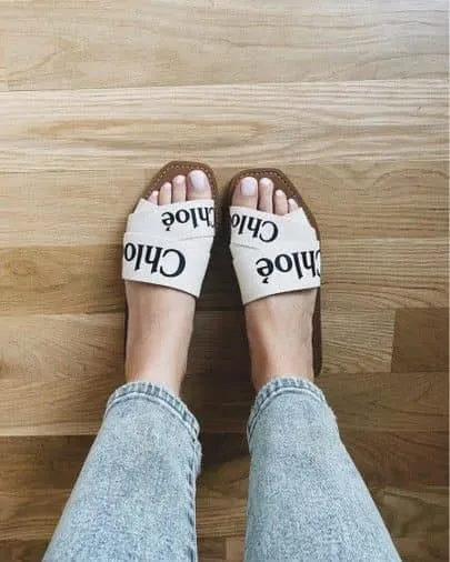 Chloé slipper white