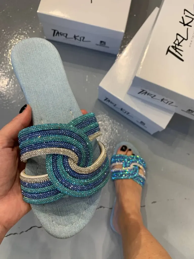 Marly slipper blue
