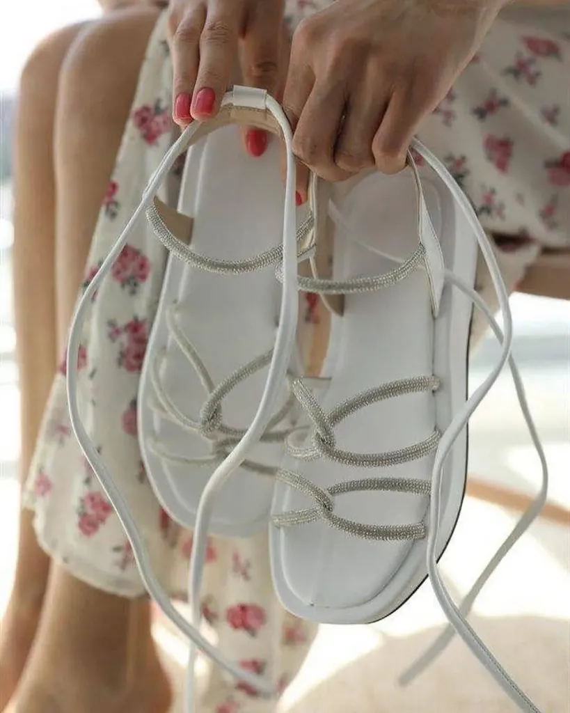 Grace sandal white