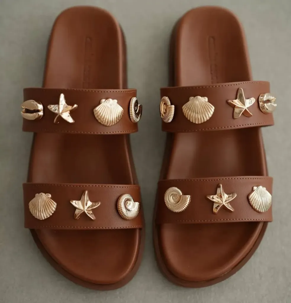 Rossi slipper camel
