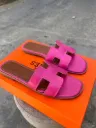 Hermes slipper fushia