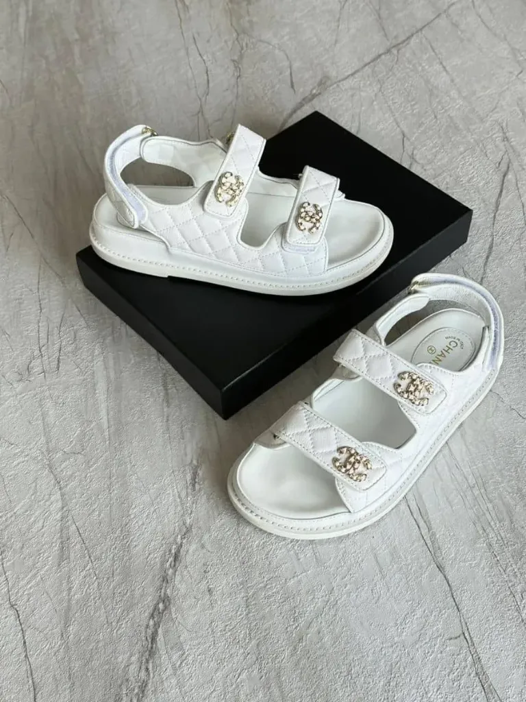 Chanel sandal white