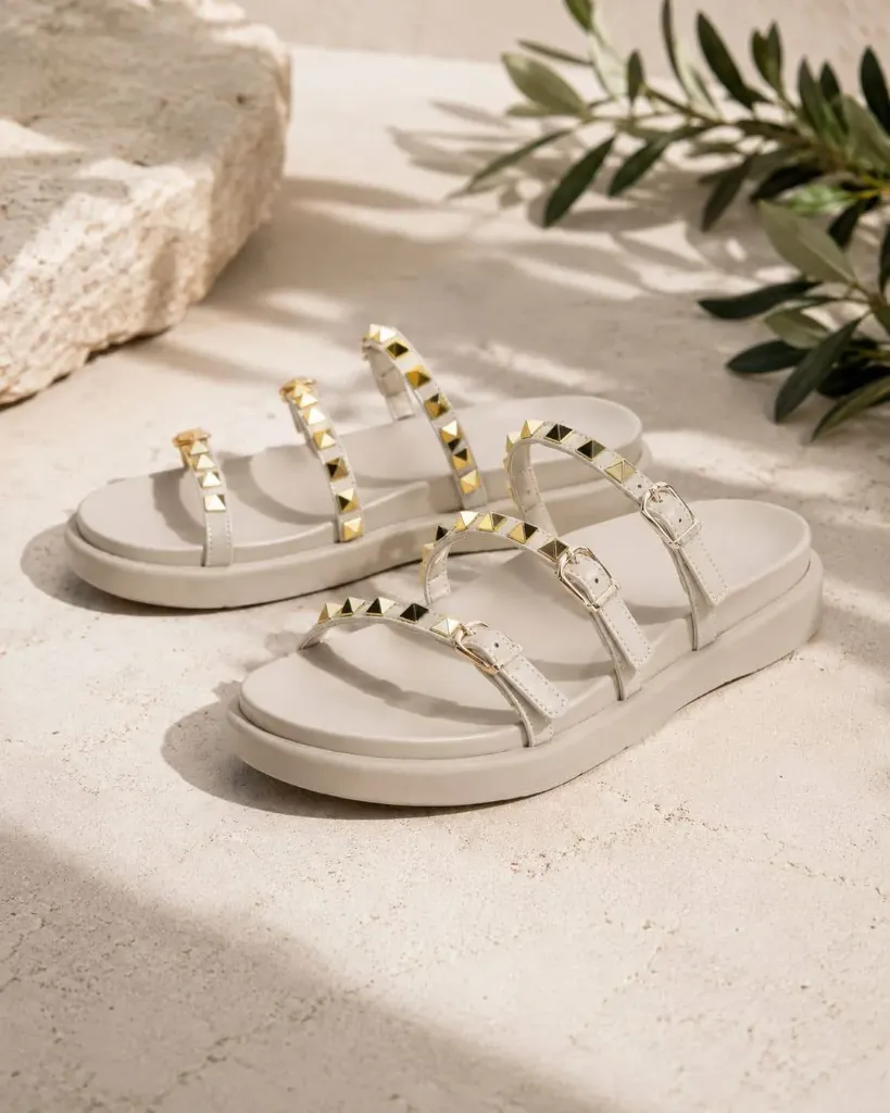 Moloa slipper greige