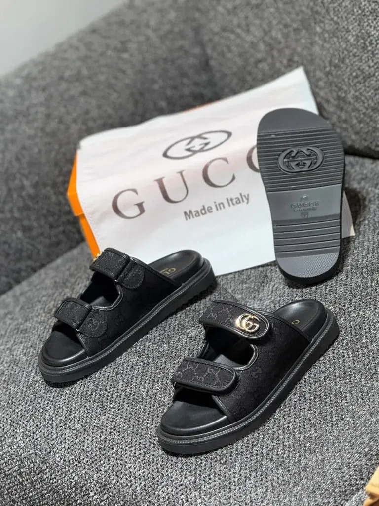 Gucci ogun slipper black