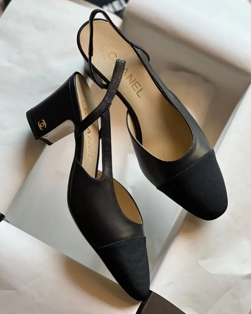 Chanel heels black
