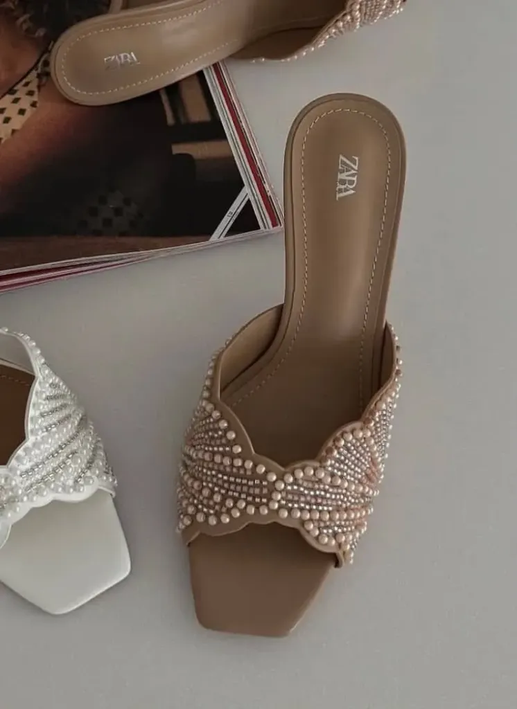 Zara pearl beige