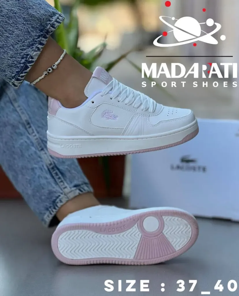 Lacoste sale white pink