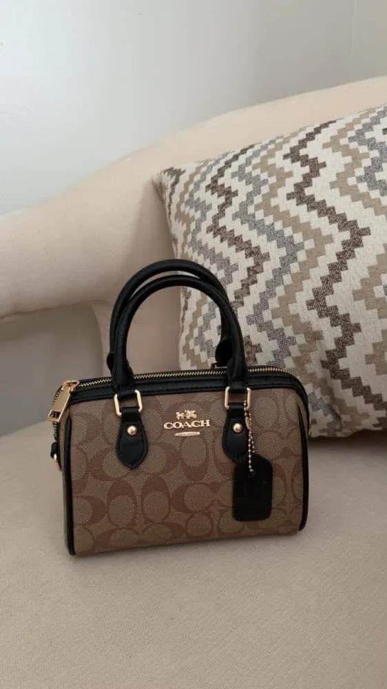 Coach new york bag black brown