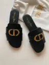 Dior bea slipper black