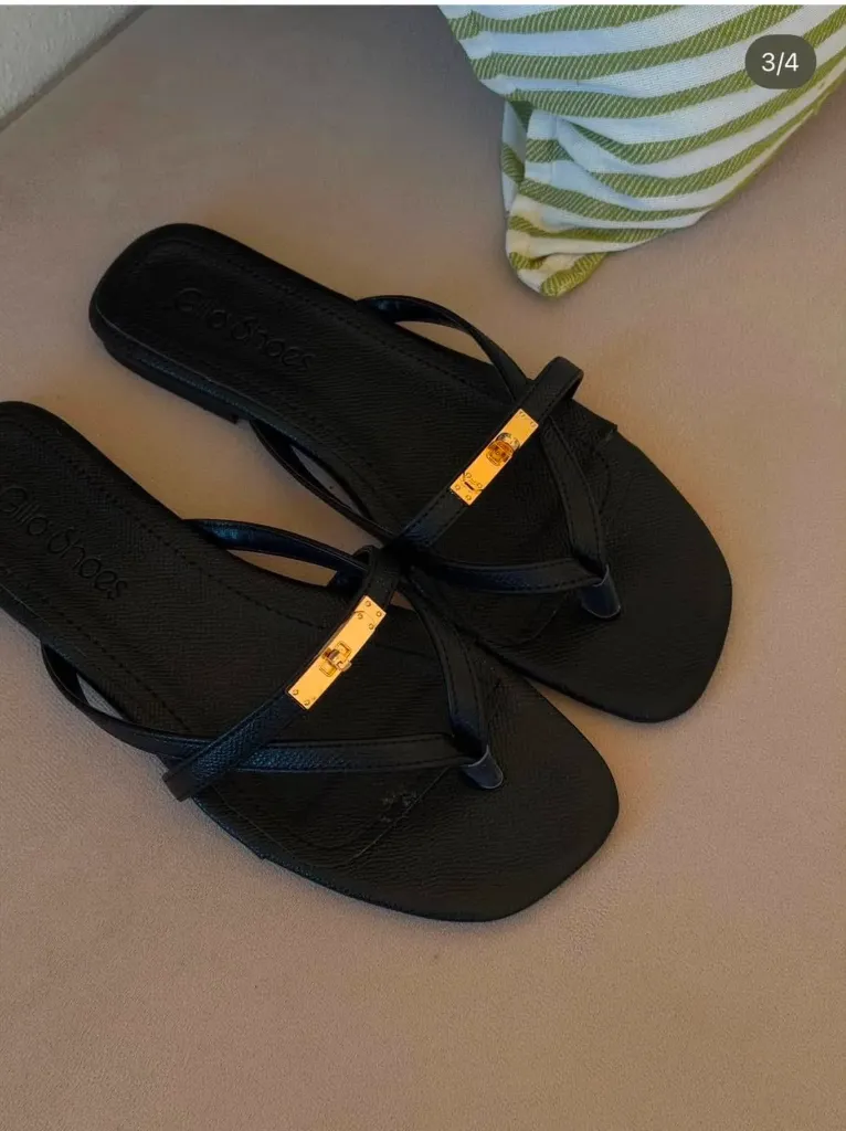 Hermes nella slipper black (36)