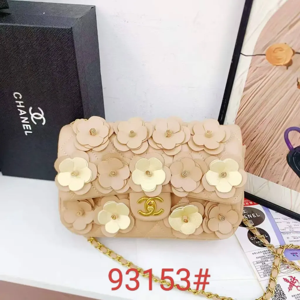 Chanel flowers bag beige