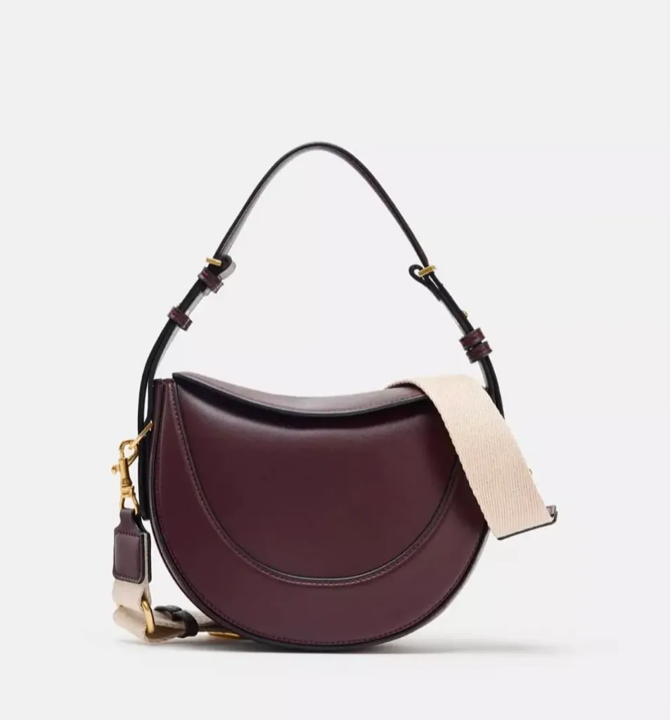 Zara simple bag bordo