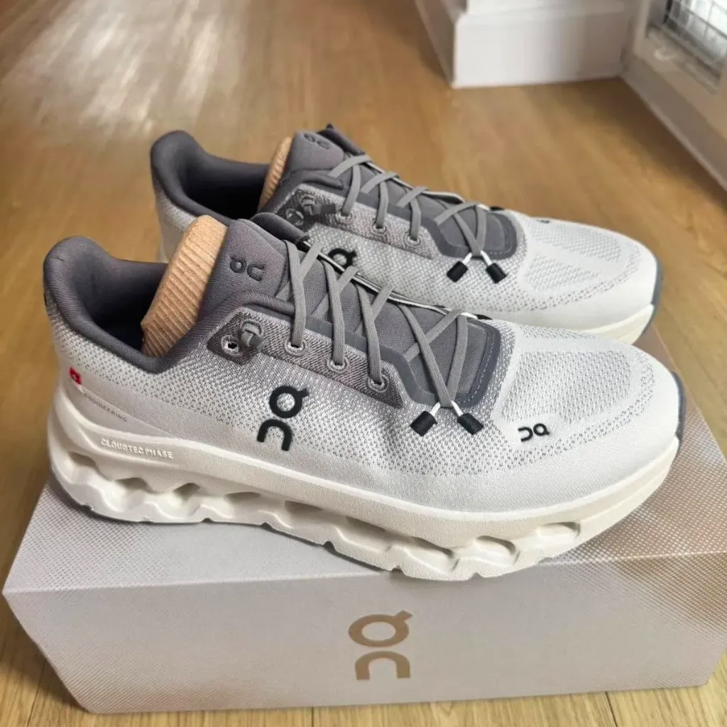 On cloud white grey