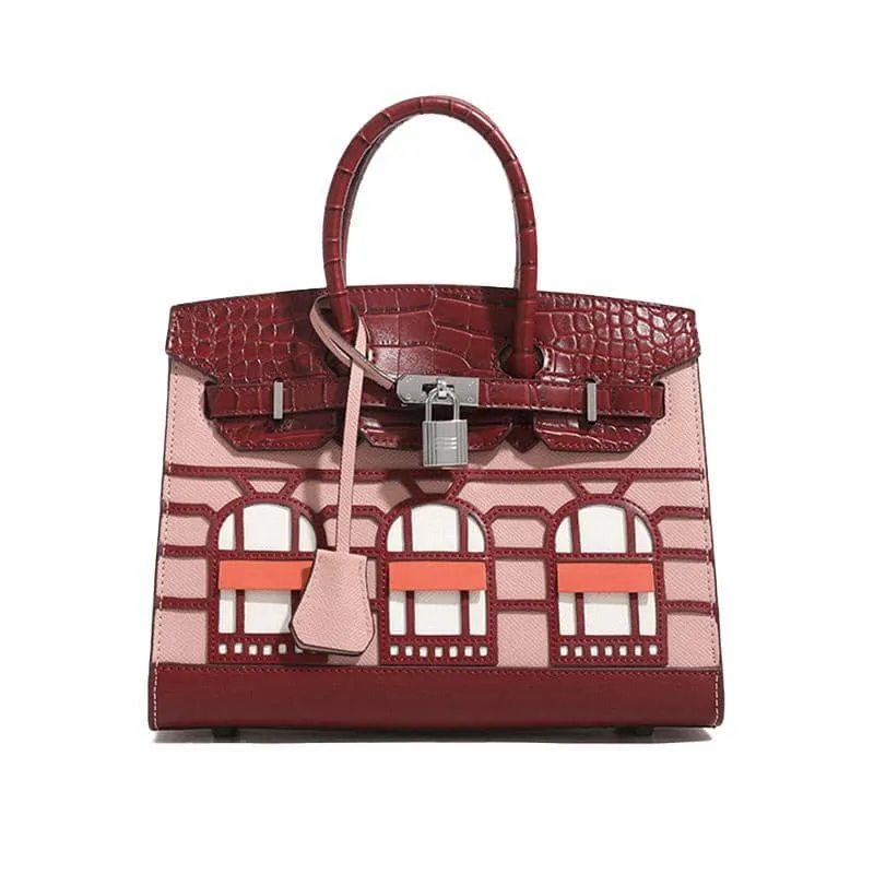 Hermes bag faubourg pink bordeau