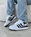 Adidas forum white black