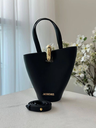 Jacquemus Le petit Bambola bucket bag black 