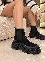 Lug boot black