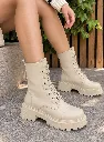 Derby boot beige