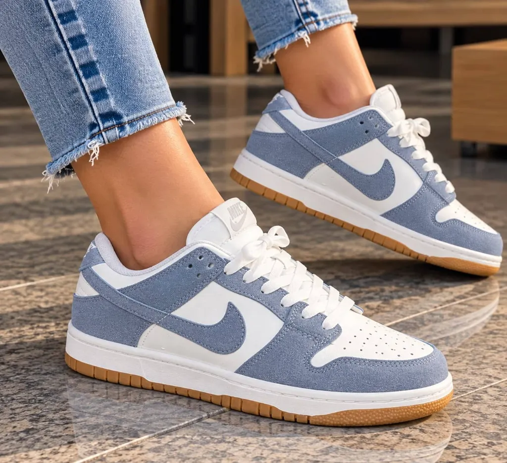 Dunk sale white denim